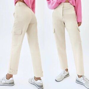 Aritzia Wilfred Free Tan Cream Modern Cargo Pant Size 4 Birch